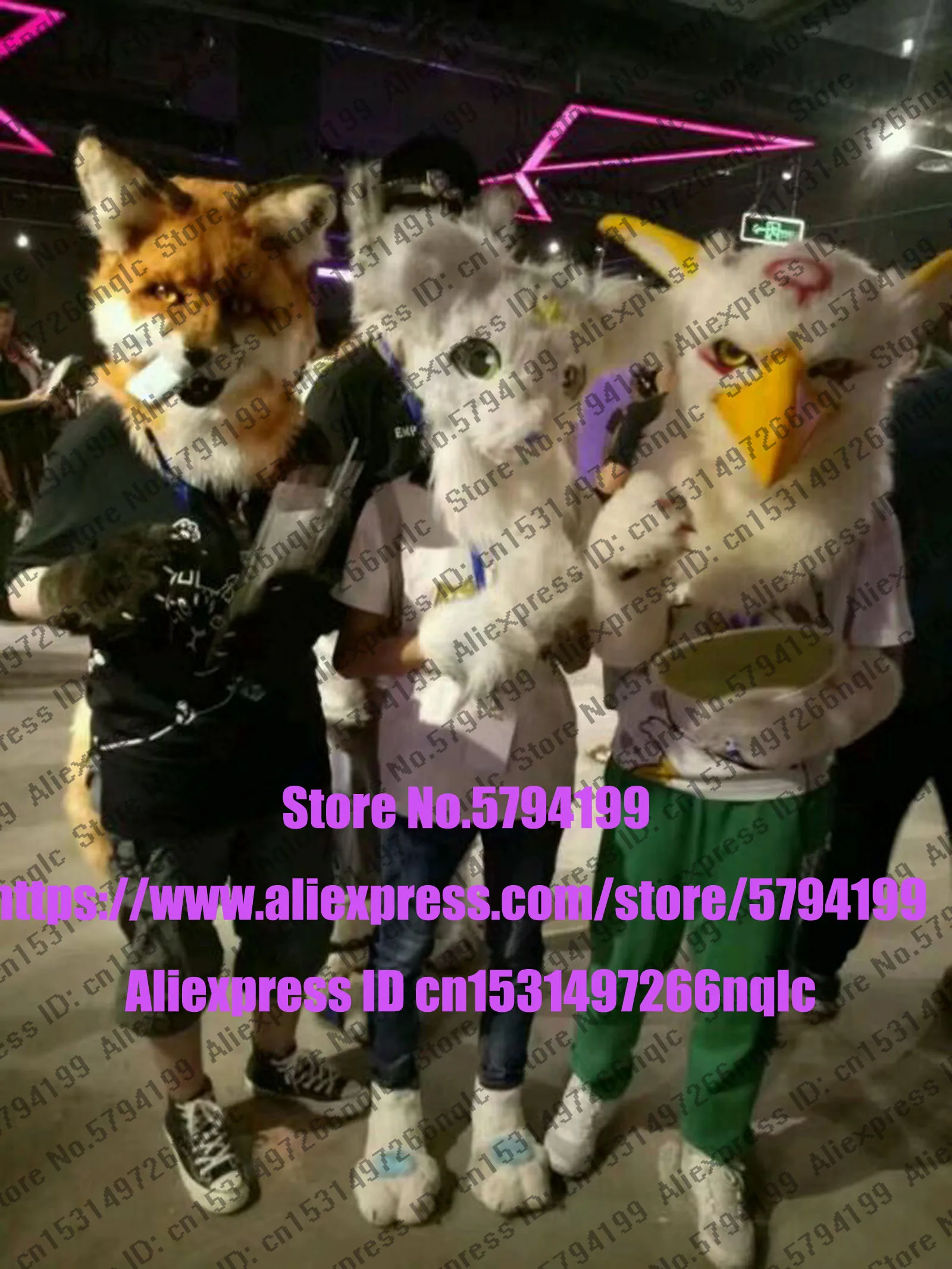 Customized Available REAL PHOTO Only Head husky dog Suit Fursuit Costume fox Party Carnival Gift | Тематическая одежда и