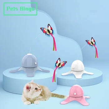 

Pets Bingo Automatic Funny Cat Toy Non-slip Kitten Exerciser Toys Interactive Cats Teaser Stick Multifunction Pet Supplies
