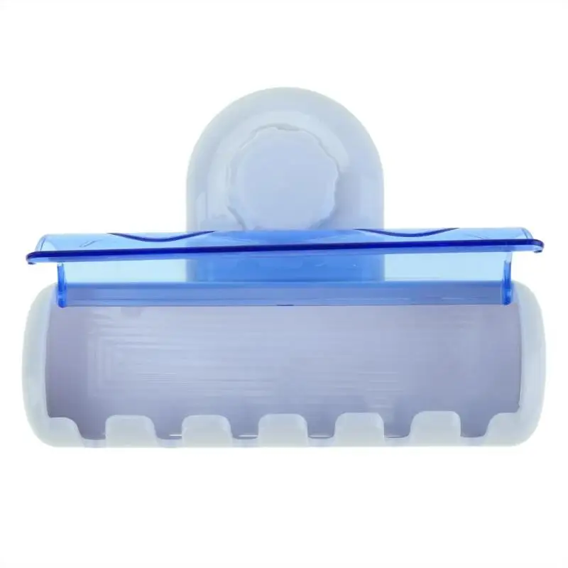 Настенный стеллаж для хранения зубной пасты, полка, бытовая самоклеящаяся подставка для зубных щеток, полка для ванной комнаты, органайзер, экономия пространства - Цвет: Светло-серый