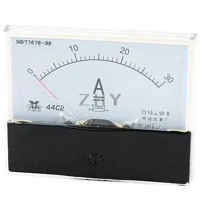 

Measurement Tool Analog Panel Ammeter Gauge DC 0 - 30A Measuring Range
