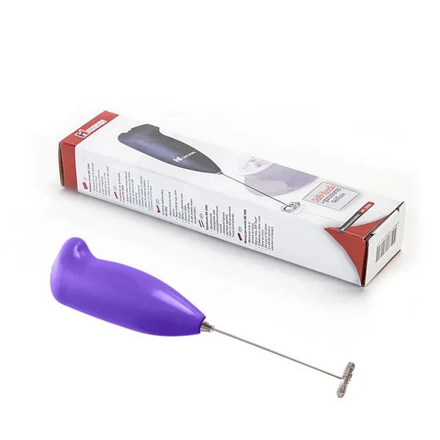 Milk Frother Handheld Mixer Foamer Coffee Maker Egg Beater Chocolate/Cappuccino Stirrer Mini Portable Blender Kitchen Whisk Tool Blue