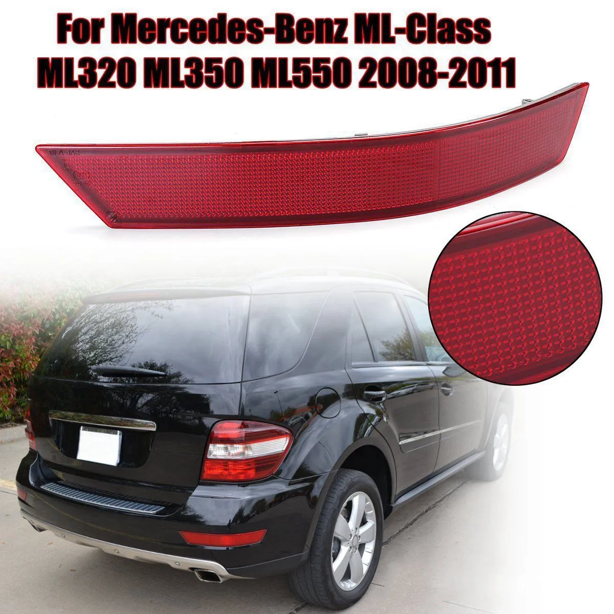Автомобильный задний бампер правый отражатель для Mercedes Ml Ml320 Ml350 Ml550 2008-2011 1648201574