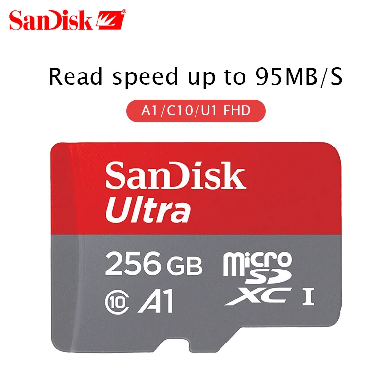 Двойной Флеш-накопитель SanDisK UHS-I микро SD карты A1 16 Гб оперативной памяти, 32 Гб встроенной памяти, 64 ГБ 128 B512GB до 100 МБ/с. карты памяти SDHC/SDXC Новое поступление Uitra C10 слот для карт памяти