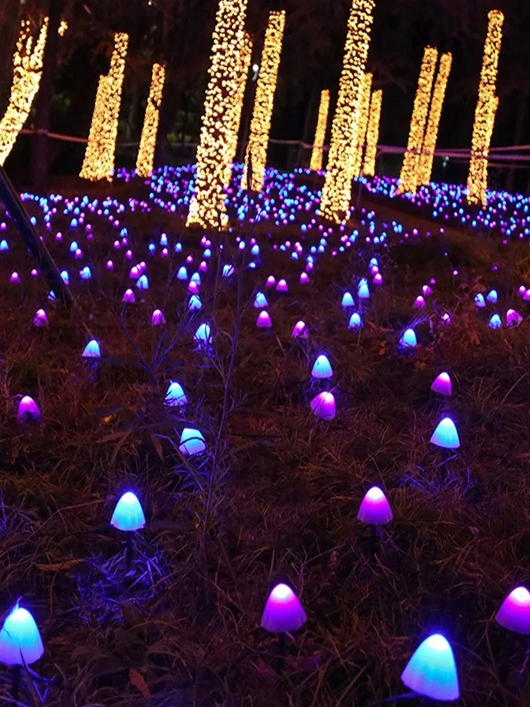 

Solar Mushroom String Lights Solar Powered Fairy Lights Garden Path DiY Decoration 5M 20 LED Lamps Waterproof IP65 Outdoor Light