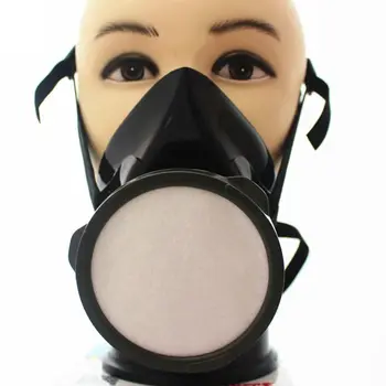 

Filter Box Half Face Respirator Dust Gas Mask for Painting Spray Pesticide Chemical Smoke Fire Protection