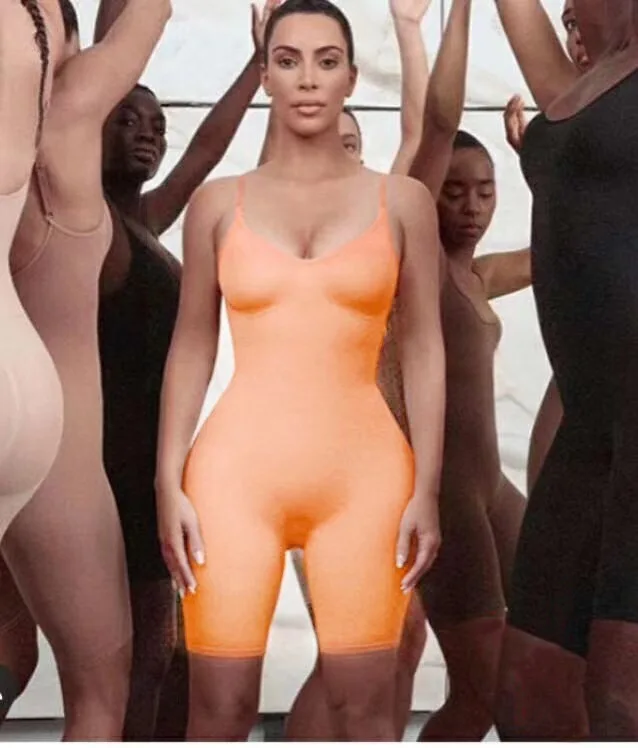 

Simly Tara 2019 New Rayon Bandage Playsuits Sexy Sleeveless Orange Rompers Bodycon Night Club Short Jumpsuits Bodysuit