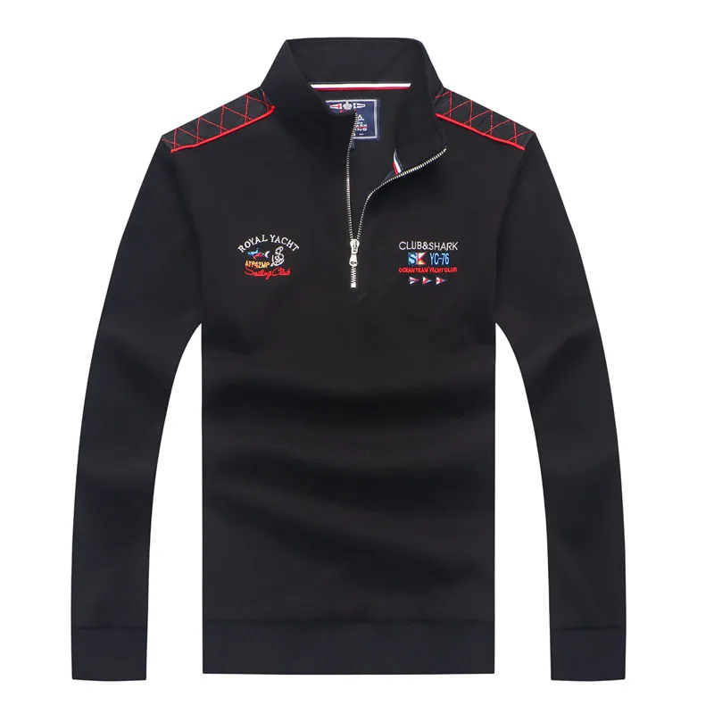 ^*Best Offers Top Quality European Style Tace & Shark Brand Men's Sweater Autumn/Winter turtleneck sweater Half Zipper Embroidery Pullover Men ^*Best Offers Top Quality European Style Tace & Shark Brand Men's Sweater Autumn/Winter turtleneck sweater Half Zipper Embroidery Pullover Men