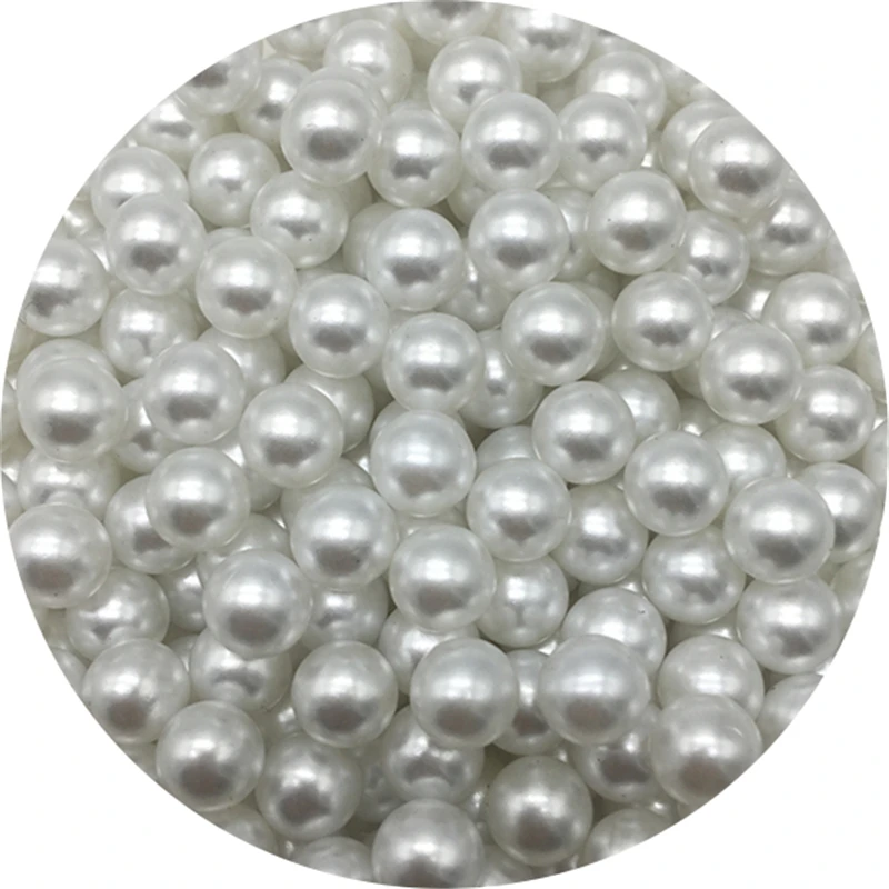 No holes Acrylic Imitation Pearls Spacer Beads 3