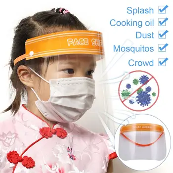 

Kids Transparent Protective Face Shield Stretchy Headband Mask Dust-Proof Anti-fog Oil-Proof Anti-Splash Reusable Face Protectio