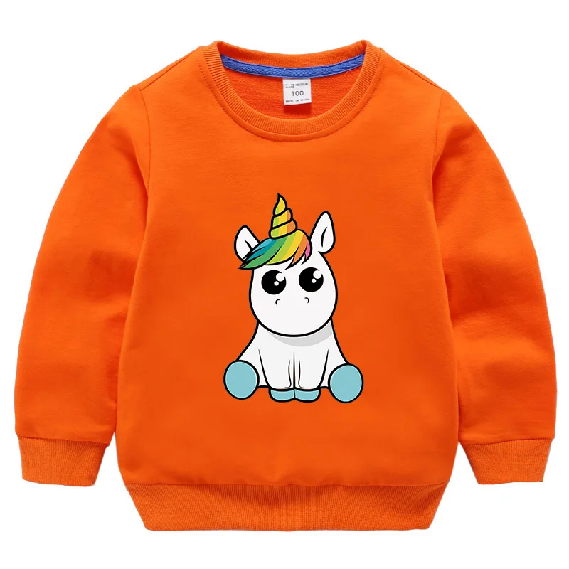 

Autumn 2019 Unicorn Sweatshirts Kids Baby Girls Toddler Cotton Spring Clothes Tops Children Hoodie Boys Long Sleeves Sweater