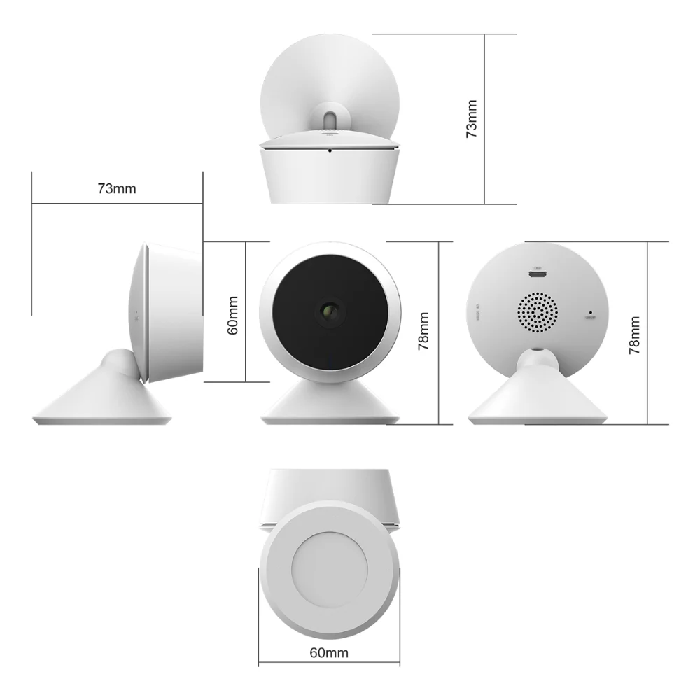 Laxihub IP Camera Indoor Wi-Fi Surveillance Camera Baby Monitor 720P 1080P 2K Mini Cam Home Security Webcam Motion Detection