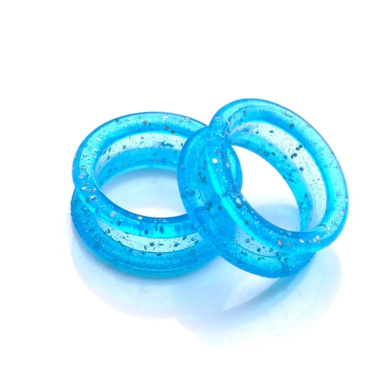 50 шт. силикагелевые кольца для пальцев подходят для любых ножниц вставки для стрижки волос Стильные ножницы аксессуары