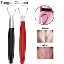 Портативный многоразовый скребок для языка из нержавеющей стали, очиститель для полости рта, свежий охладитель, щетка для уборки, для взрослых, гигиена полости рта, уход