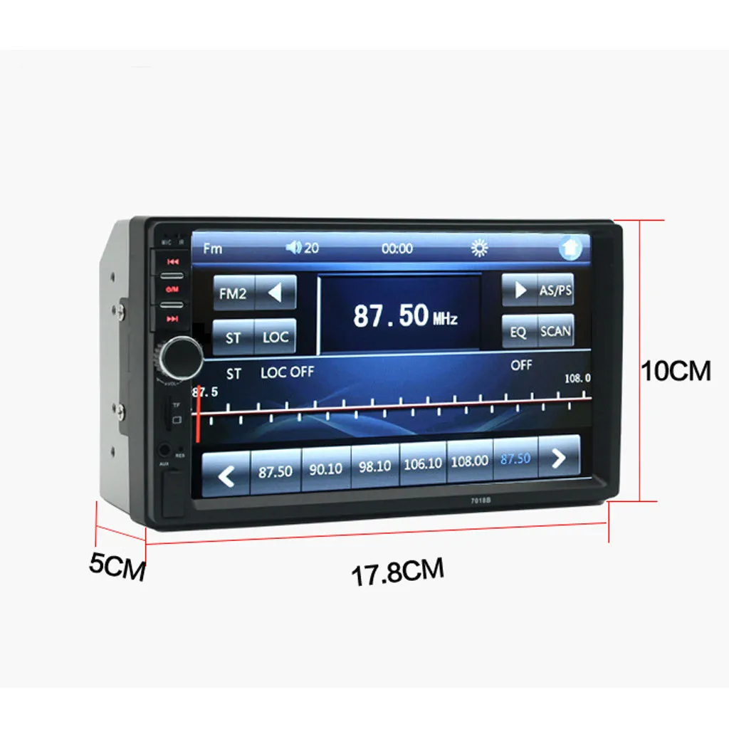 7 дюймов двойной 2 Din экран автомобиля MP5 плеер стерео Руль управления FM радио