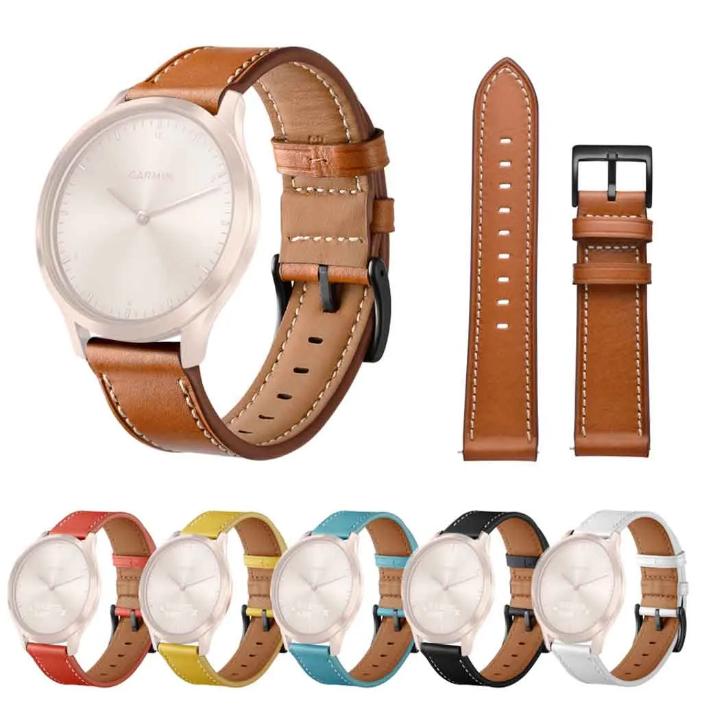 vivomove hr leather strap