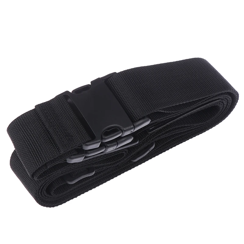 6 Colors Adjustable Lock Travel Luggage Straps Belt Protective Travel Accessories Suitcase Packing Belt - Цвет: BK