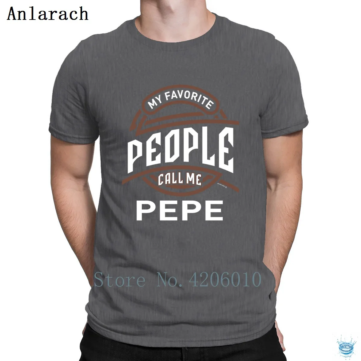 My Favorite People Call Me Pepe Tshirts Breathable Anti-Wrinkle Tee Tops Summer Tshirt For Men Short Sleeve Normal Custom
