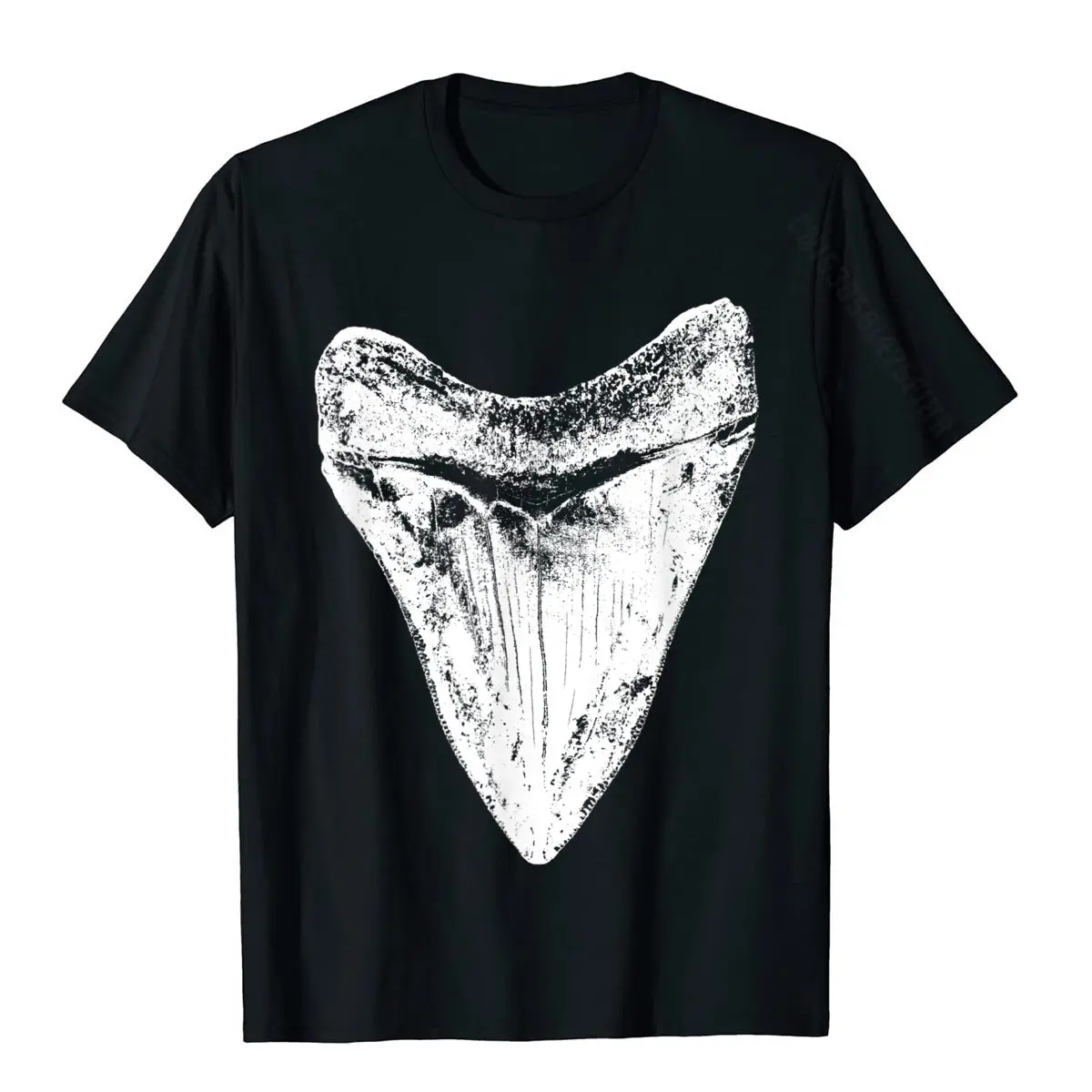 Printed Company Short Sleeve Funny Tshirts Cotton Fabric Crew Neck Mens Tops Shirts Design Tops Shirts Summer/Autumn Mega odon Shark Tooth T-Shirt Meg Sharks Teeth Gift TShirt__433 black