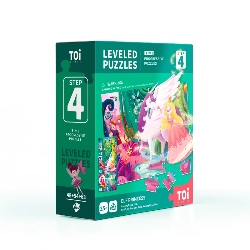 

2020 Educational Toy Leveled puzzle for Kids step4 fary princess to exercise your children's brain