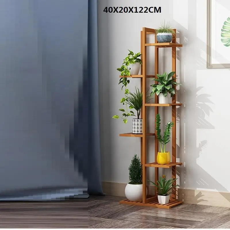 Stojaki Na Kwiaty Varanda Etagere Pour Plante Wood Flores Estante Para Plantas стойка для балкона Dekoration Цветочная полка для растений