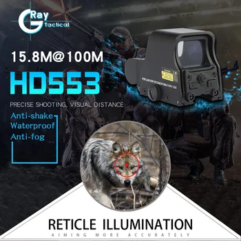 

Holographic Sight 20mm Rail Tactical Collimator Range Red Dot Opticcal Sight Aim Hunting Rifle Scope Airsoft Guns Accessories