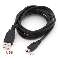 1 stücke 50/80cm Länge Schwarz USB 2,0 A Stecker auf Mini USB B Stecker Kabel Adapter 5P OTG V3 Port Adapter Usb Verlängerung Ladekabel