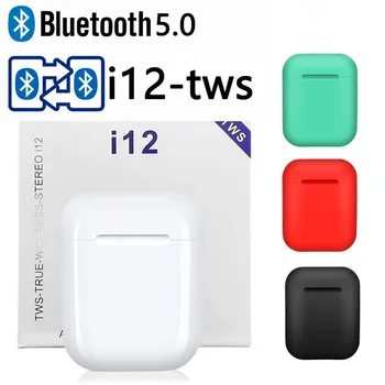 

Original New i12 Tws Bluetooth Headset Wireless Stereo Bluetooth 5.0 Touch Pop-up True Stereo Earbuds For Android ios
