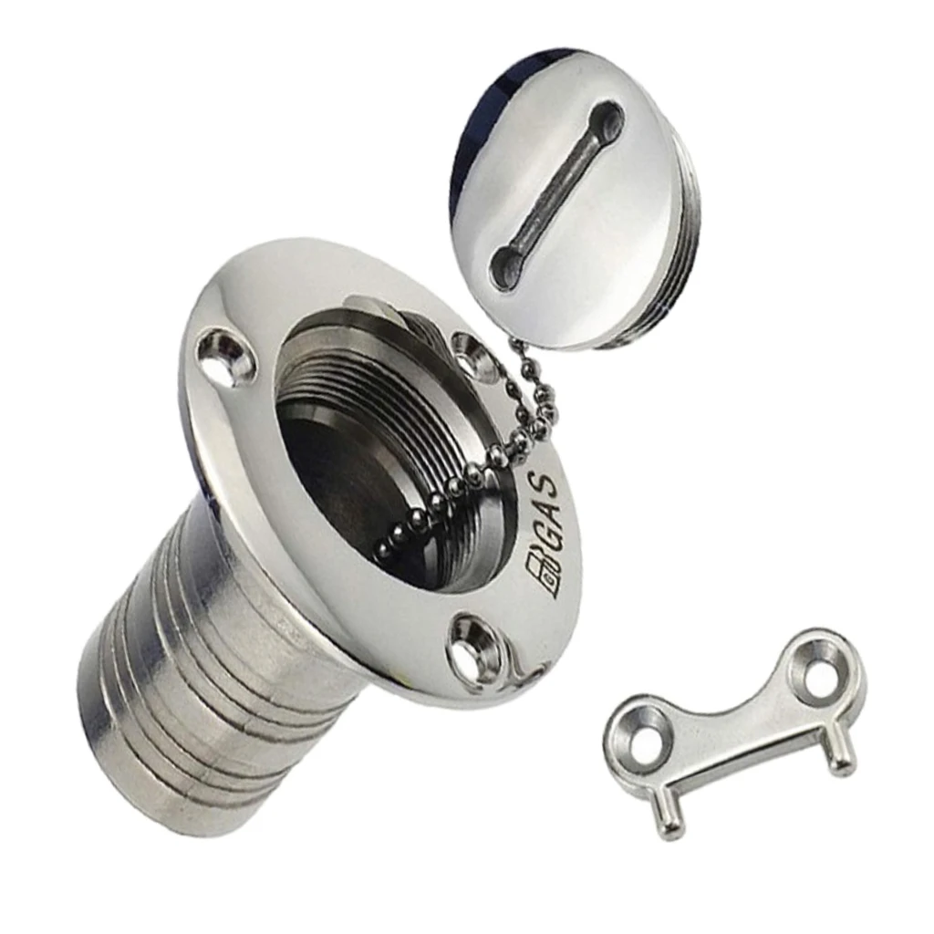 Ø 38mm Stainless Steel Filler Deck Filler Tank Cover For Boat, Yacht, Caravan, Tractor, Trailer Tank