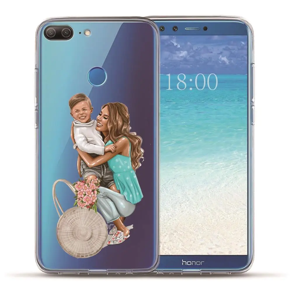 Модный чехол для телефона для мамы и папы для Huawei Honor 9 9 Lite 9i 9X 9X Pro 10 10i 10lite 20 20 lite Funda Etui - Цвет: 6114