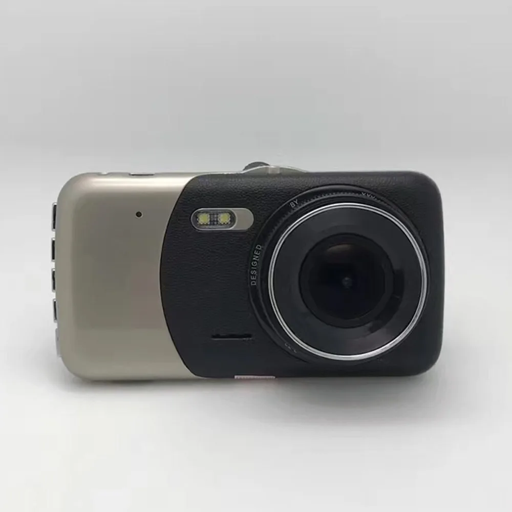 4 дюйма ips Full HD 1080P вождение автомобиля Регистраторы Видеорегистраторы для автомобилей вождения Регистраторы Широкий формат с двумя объективами Автомобильный видеорегистратор