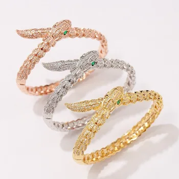 

Branded bracelet jewelry independent design style Exquisite and simple retro snake-shaped personality fashion style