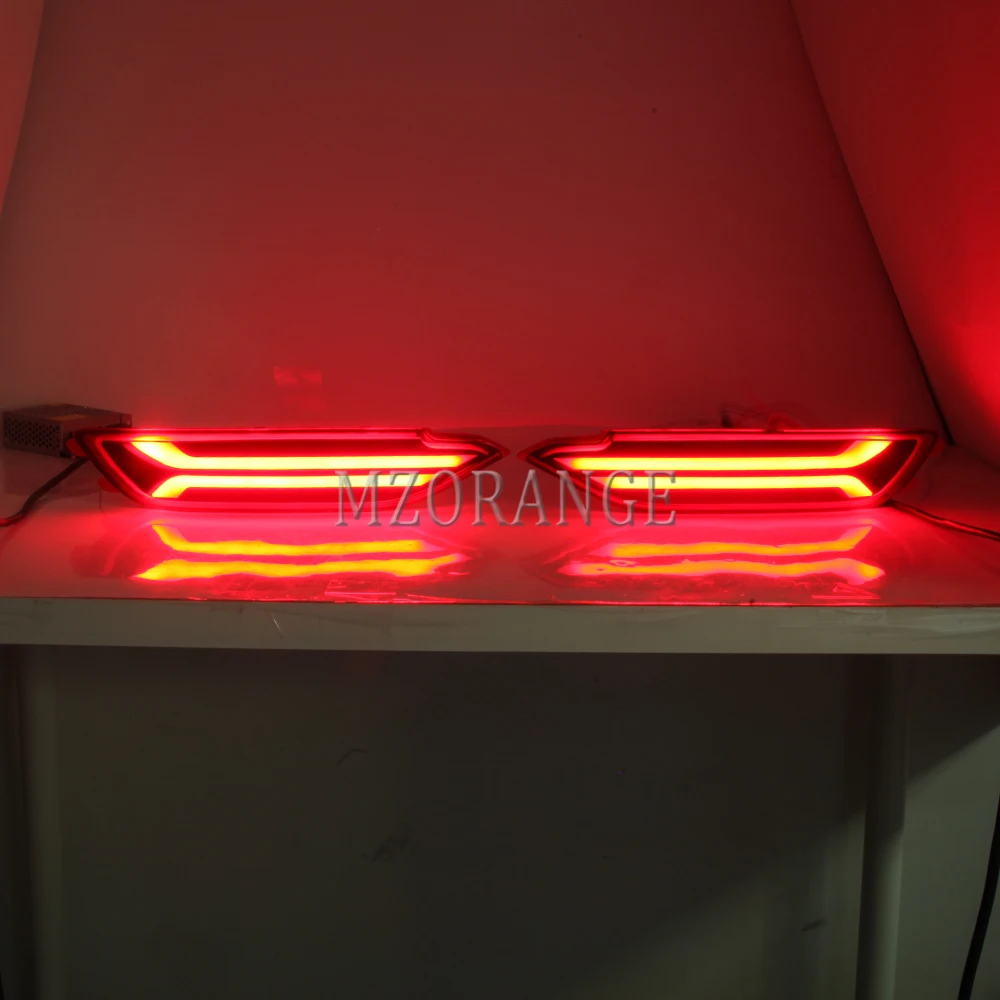 MZORANGE Rear Bumper Light For Hyundai Tuscon 17 High brightness LED DRL guide LED Fog light With Turn Signal Light