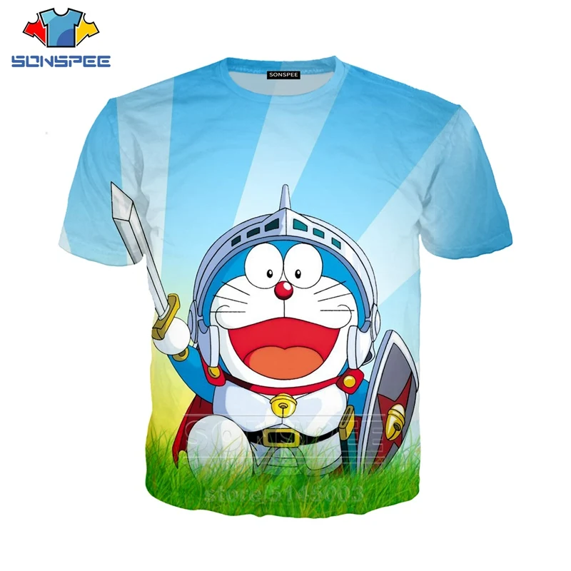 Doraemon футболка аниме для мужчин женщин Minamoto Shizuka Толстовка 3D принт Nobita Nobi короткий рукав хип хоп Уличный Топ пуловер C043 - Цвет: 8