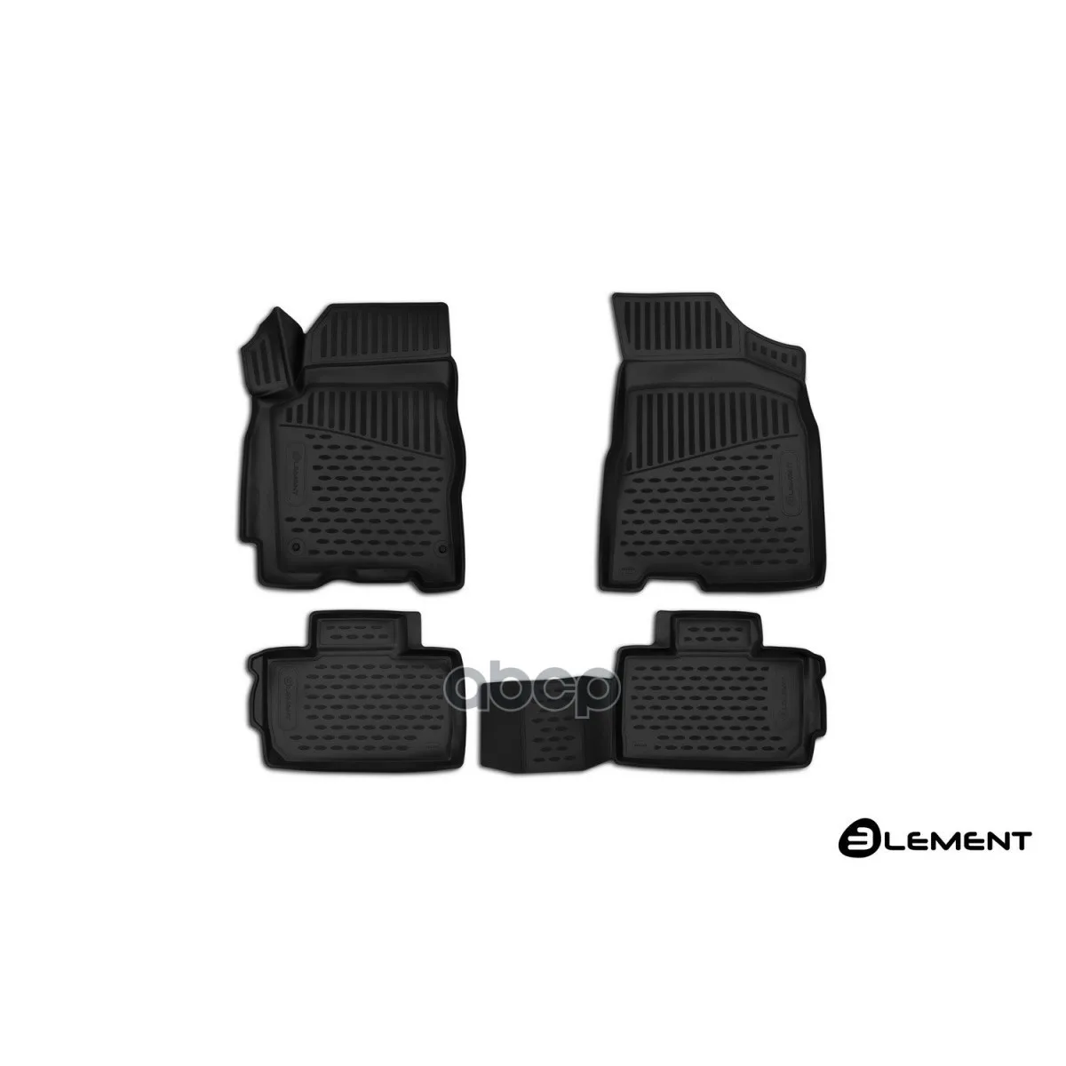 Коврики 3d В Салон Chery Tiggo 2,-, 4 Шт.(Полиуретан) ELEMENT арт. ELEMENT3D6323210