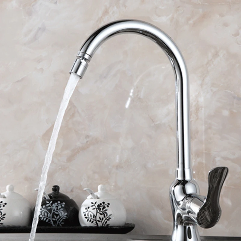 Kitchen Tap Head 360 Degree Swivel Bubbler Sink Faucet Water Saving Filter Sprayer Home VJ-Drop