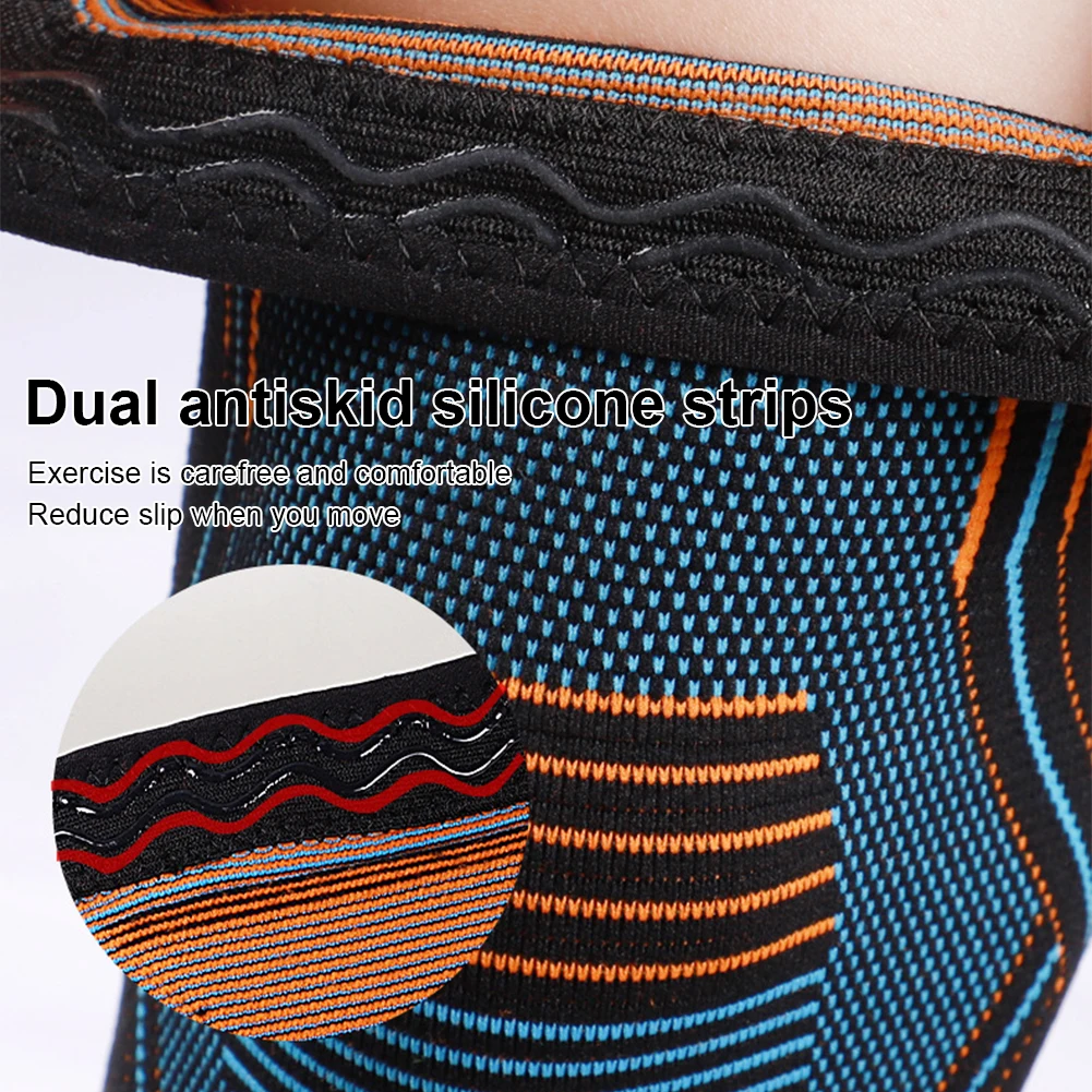 1PC Nylon Sports Knee Brace Support Men Women Volleyball Basketball Fitness Gym Bodybuilding Knitted Knee Pads Sleeve 2022
