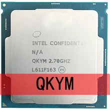 Intel processador quad-core, processador intel core par cpu quad-core com 6m, 65w, lga 7400, 2.7 es qkym 1151 ghz
