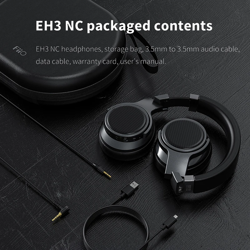 FiiO EH3 NC EH3NC Накладные наушники ADI с шумоподавлением Bluetooth 5,0 поддержка LDAC/aptX HD/One-touch NFC/50hr Срок службы батареи