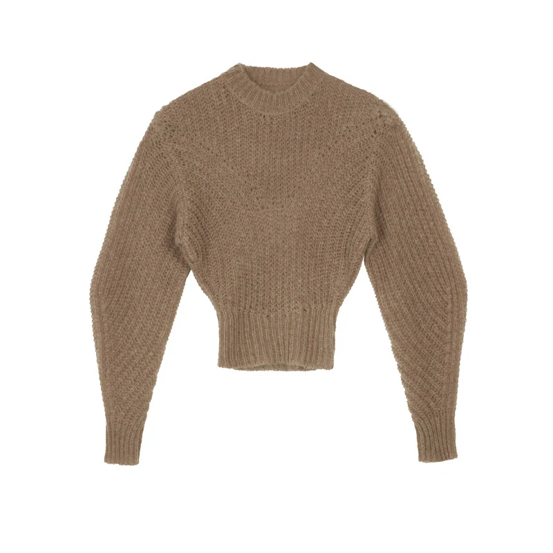 TWOTWINSTYLE Casual Tunic Sweater For Women O Neck