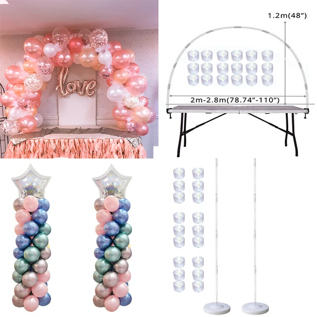 Table Balloon Arch Set Ballon Column Stand Wedding Birthday Party  Decorations Kids Balloons Accessories Baby Shower Decor Ball - AliExpress