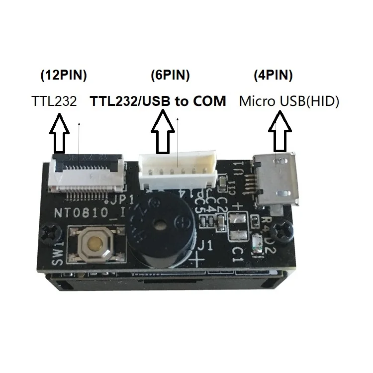 Встроенный модуль сканирования 1D 2D сканер штрих-кода головной модуль USB ttl RS232 сканирующий двигатель двухразмерный qr-код данных Maxtrix