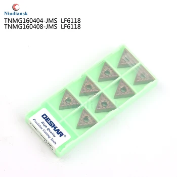 

10PCS TNMG160404-JMS TNMG160408-JMS LF6118 High quality Wearable CNC carbide lathe turning insert For cutting stainless steel