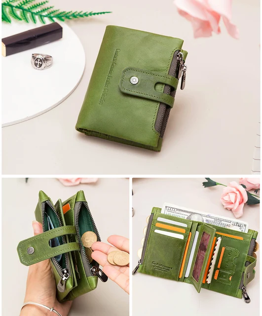 Porte-monnaie En Cuir Avec Fermeture éclair | Livraison Gratuite