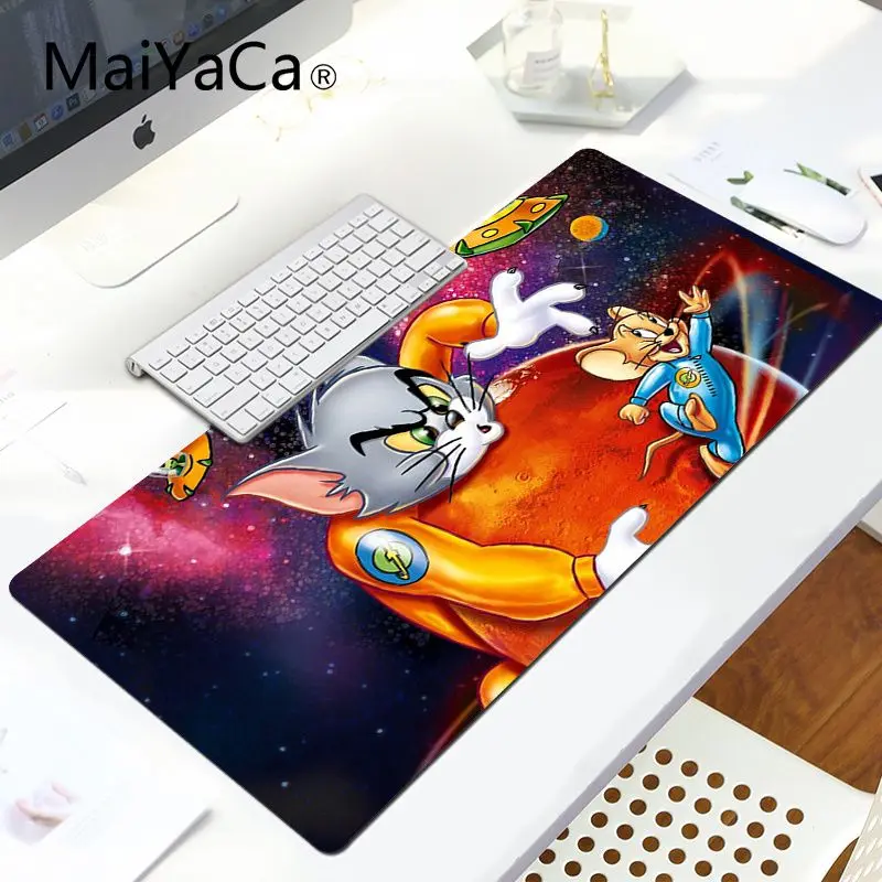 MaiYaCa Том и Джерри, мультяшный компьютерный игровой коврик для мыши, Комфортный коврик для мыши, игровой коврик для мыши, игровой коврик для мыши - Цвет: LockEdge 30X90cm