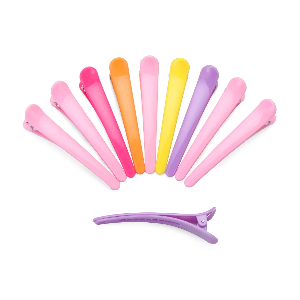 

10PCS Plastic Multicolor Hair Clips Section Hairpins Washing Shower Barrette Basic Hair Clamps Hairdressing Salon Styling Tools