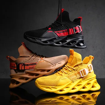 

2020 new outdoor men's jogging running sneakers high-quality lace-up sports breathable knife fashion shoes Zapatillas De Basque