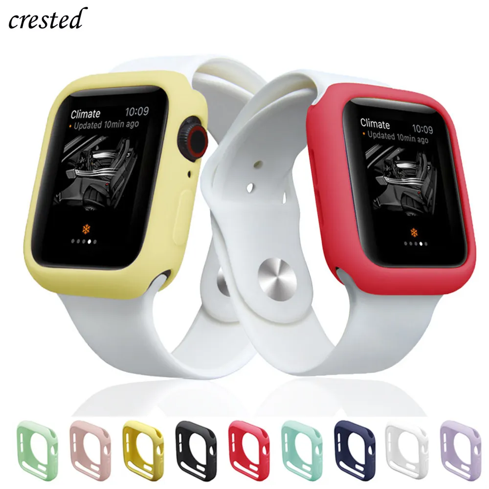 Чехол для Apple Watch, чехол для Apple watch 5, 4, 3, 2, 1, 44 мм, 40 мм, iWatch, чехол 42 мм, 38 мм, Противоударная защита экрана, бампер