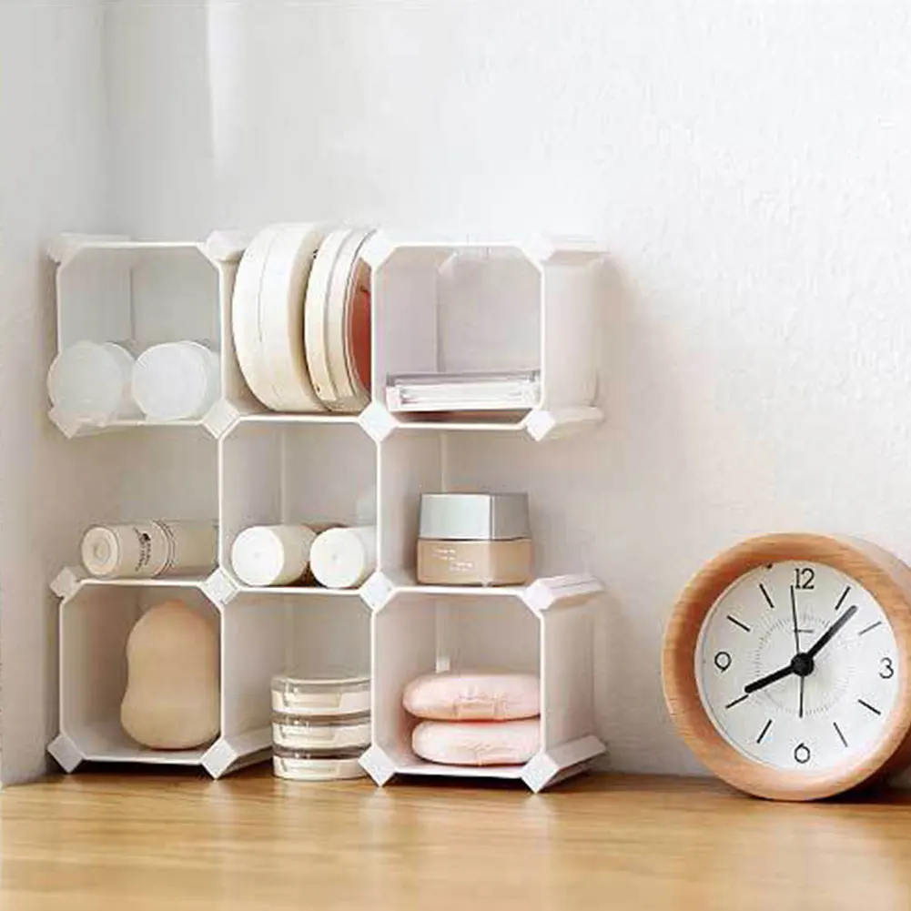 

6Pcs DIY Grid Drawer Divider Household Necessities Storage Organizer Plastic Divider For Desk Drawer Closet Home decor gift