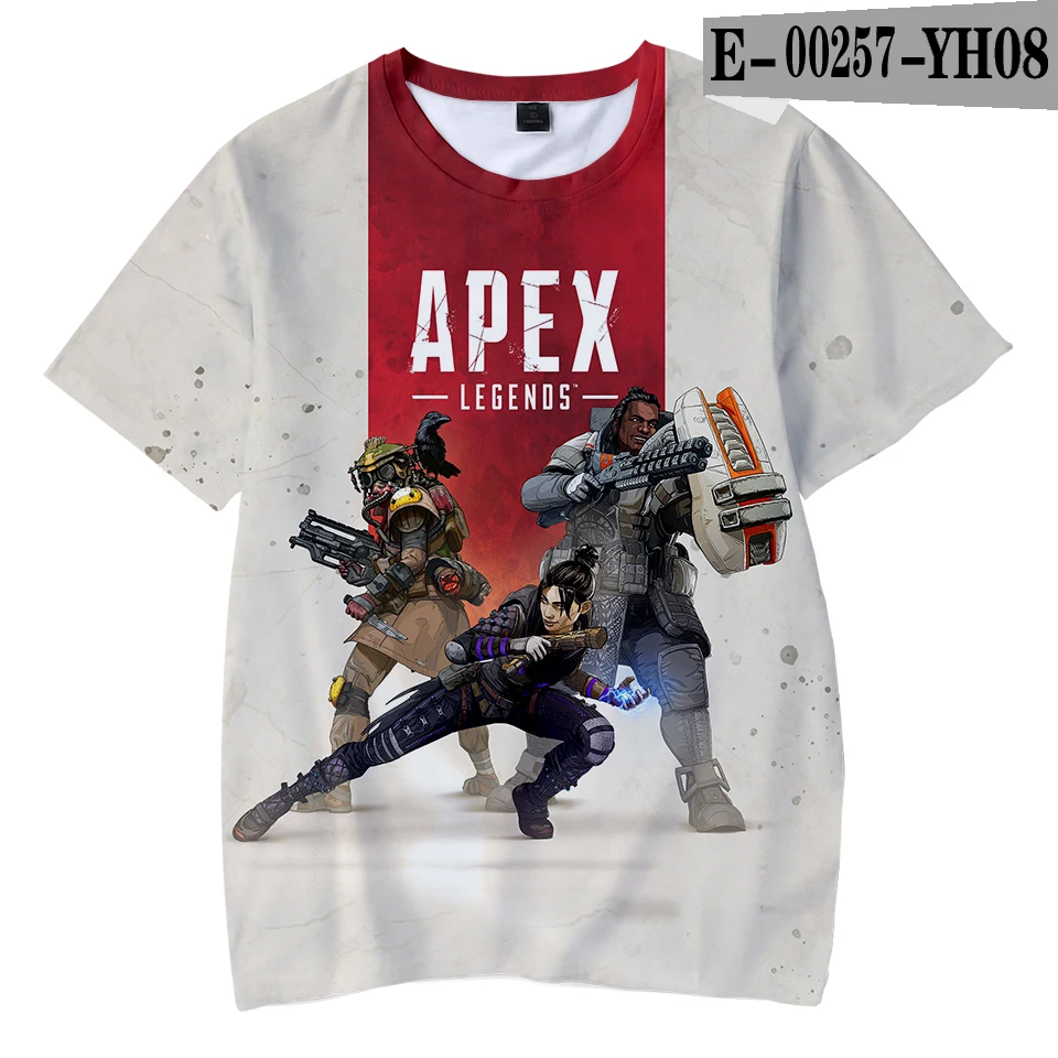 Футболка унисекс для мальчиков и девочек; Apex Legends с 3D принтом; повседневные крутые Топы; футболки; Koszulki; детская футболка для подростков; Camista - Цвет: kids shirt 2