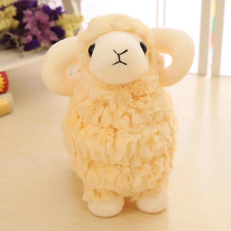 Реалистичная овечья Коза плюшевая кукла мягкая чучела имитация животного очень милая подходит в качестве подарка отлично красивая